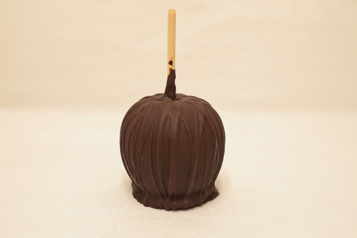 Dark Chocolate Caramel Apple with Dark Drizzle