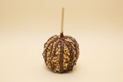 Walnut Caramel Apple with Milk Chocolate Drizzle