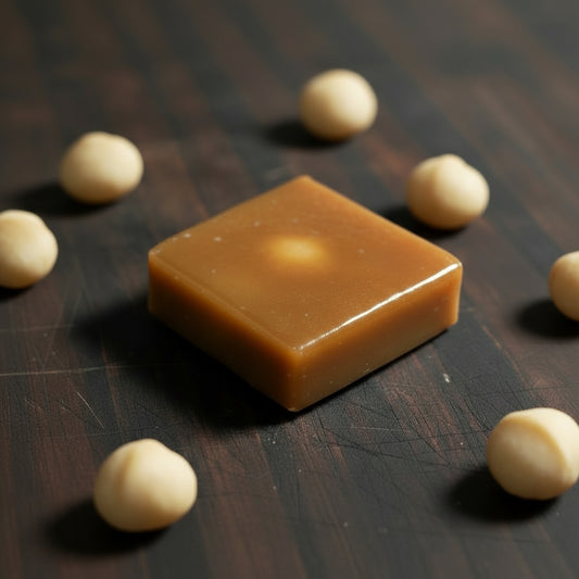 Macadamia Nut Caramel Square