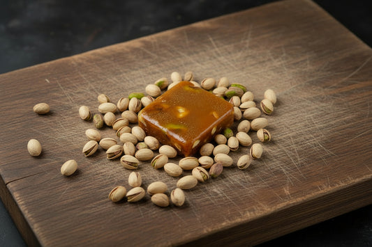 Pistachio Caramel Square