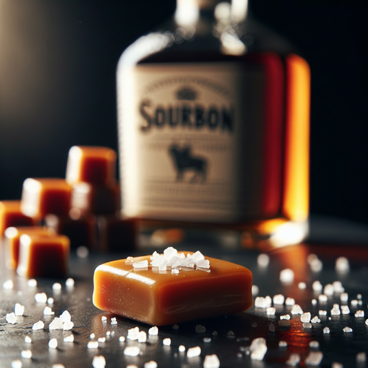 Salted Bourbon Caramel Square
