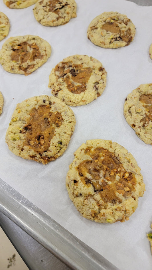 Fresh made Pistachio Toffee Sugar Cookies
