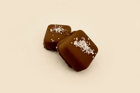 Milk Chocolate Dipped Caramel with Sea Salt