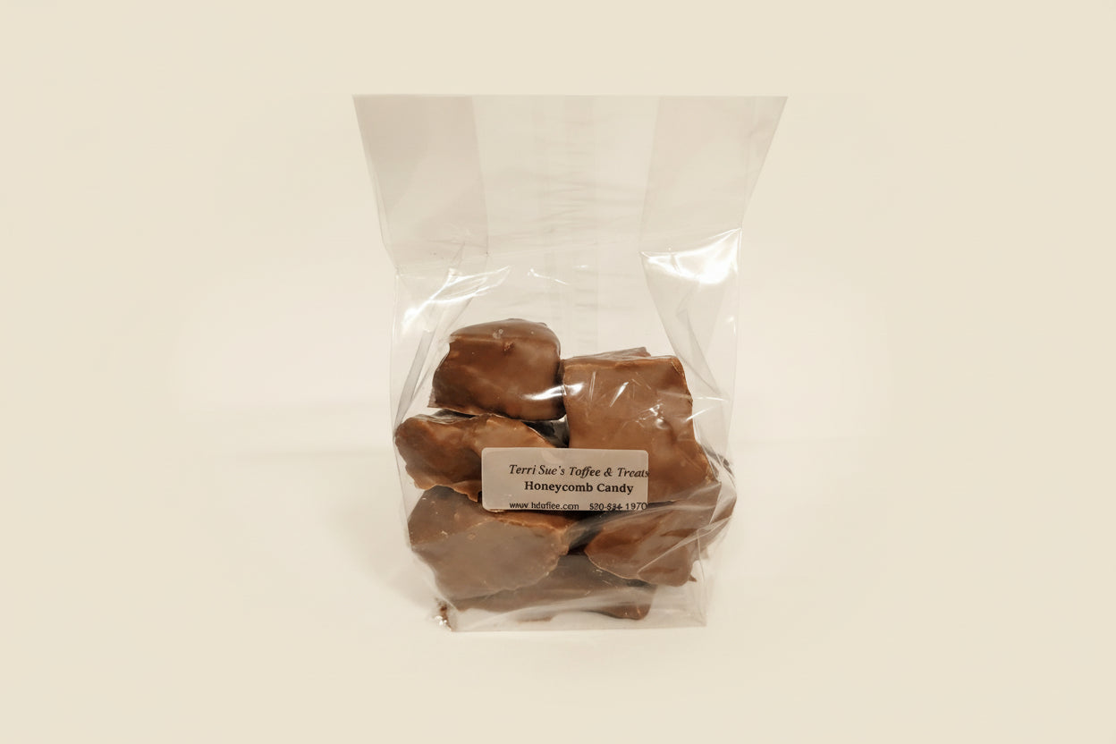 Package of milk chocolate honeycomb candy