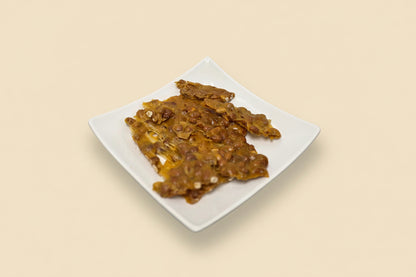 Peanut Brittle on Plate